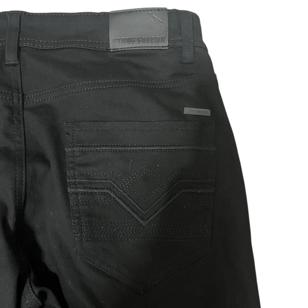 Stone Falcon Slim Fit Men's‎  Black Jeans Size 34/30